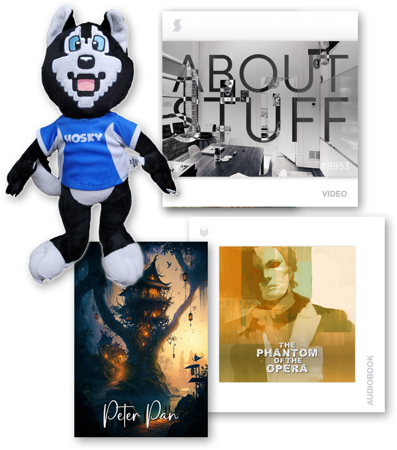 Earn Coin Pool - ECP-Dolphin Hosky Stuffed Animal